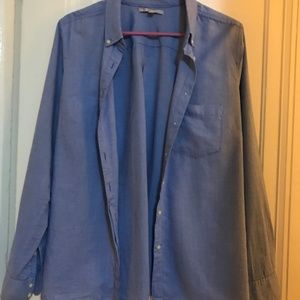 Gap Womens Light Blue Oxford Shirt